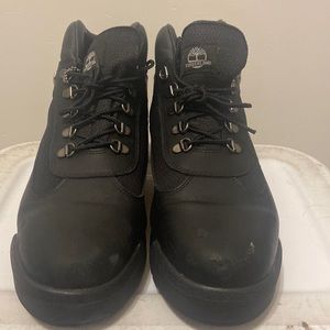 Mens Black Leather Timberland Boots
